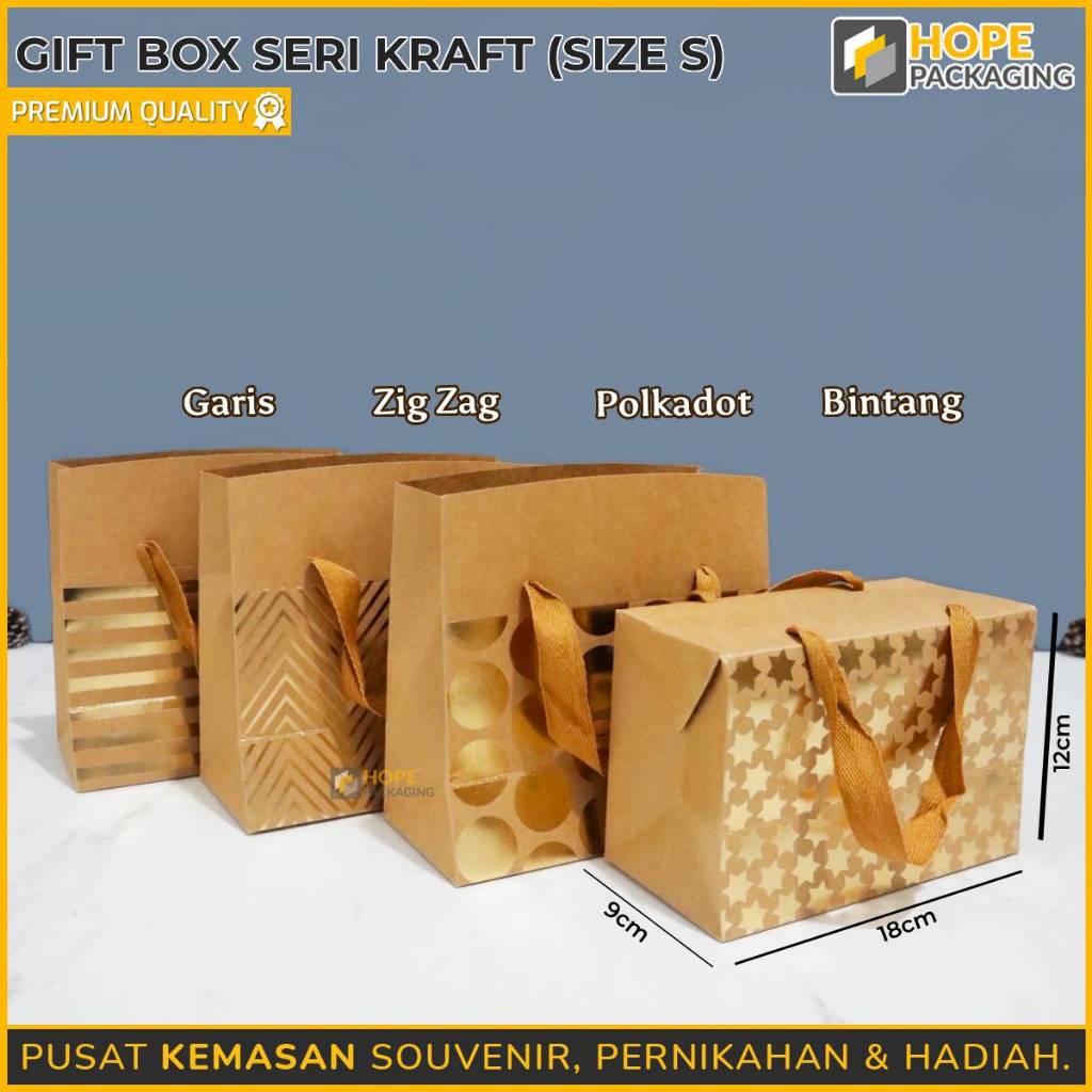 

Paper Box Seri Kraft / Paper Bag Souvenir Ulang Tahun / Gift Box Kraft / Box Hampers / Paper Bag / Box Ultah / Kado Kraft