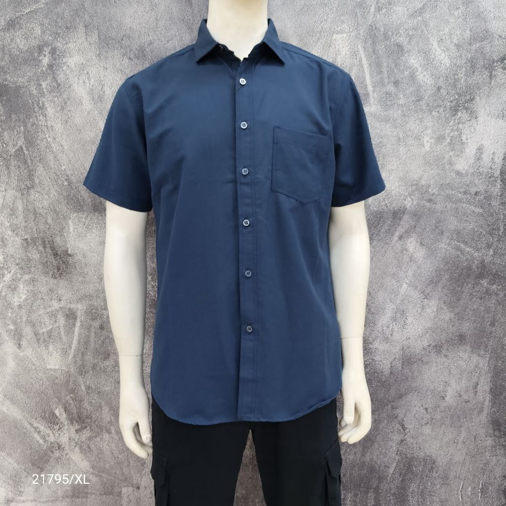 Kemeja Polos Lengan Pendek RGB Original