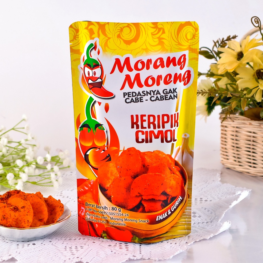 

Keripik Pedas Cireng / Cimol Kering Morang Moreng Cemilan Renyah Aneka Rasa