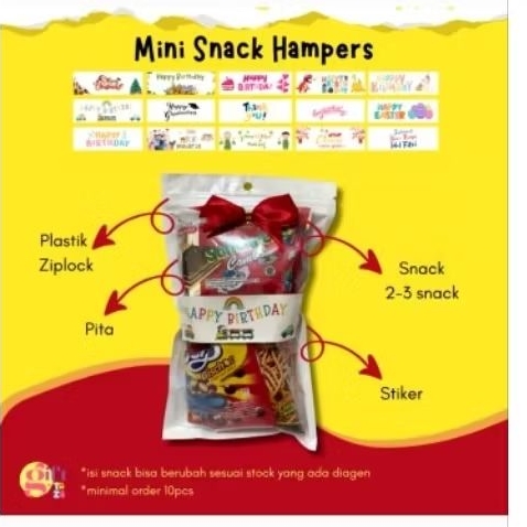 

Mini Gift Snack Merah Hampers Ultah Kelulusan Hari Raya