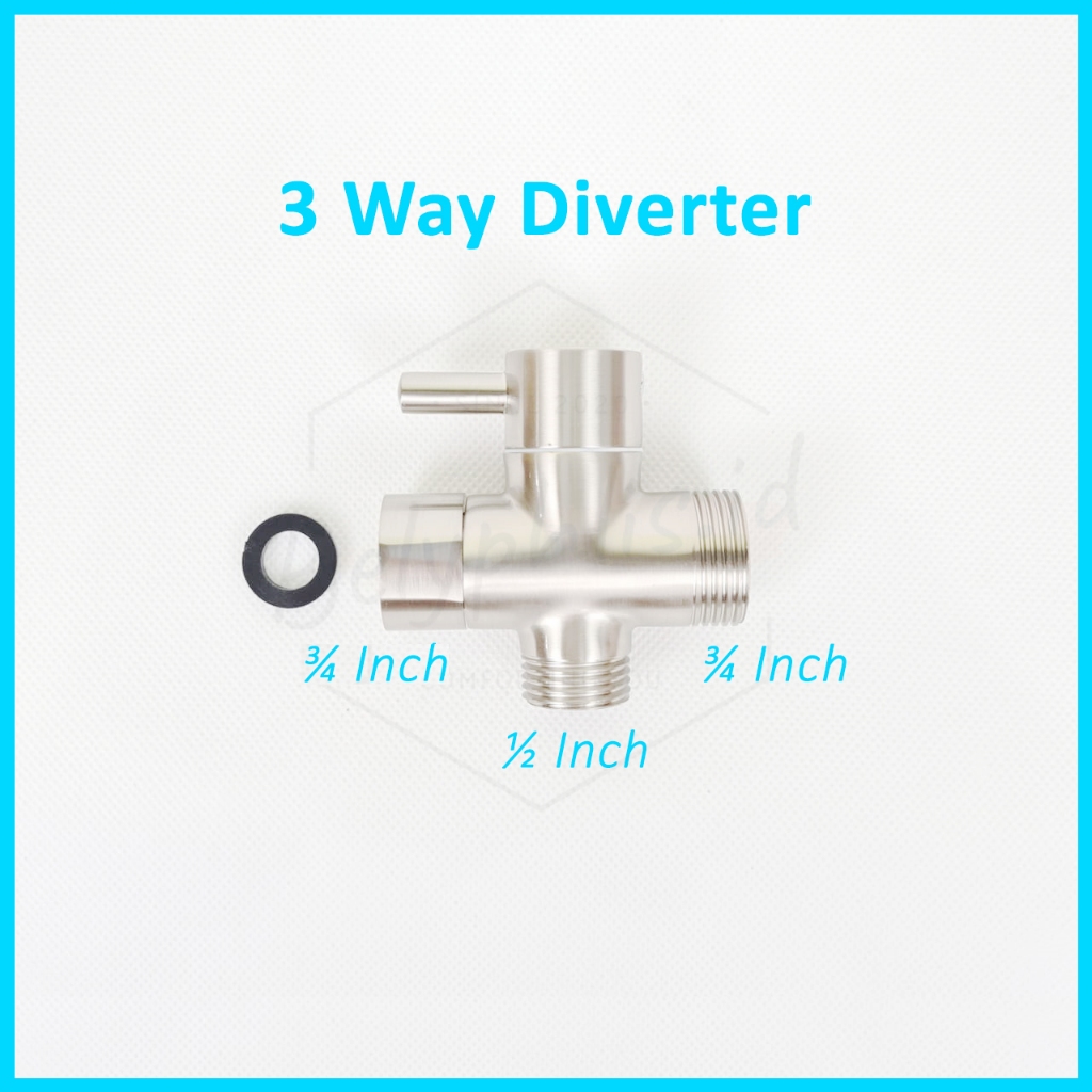3 Way Diverter | Diverter Shower Column | Stainless Steel