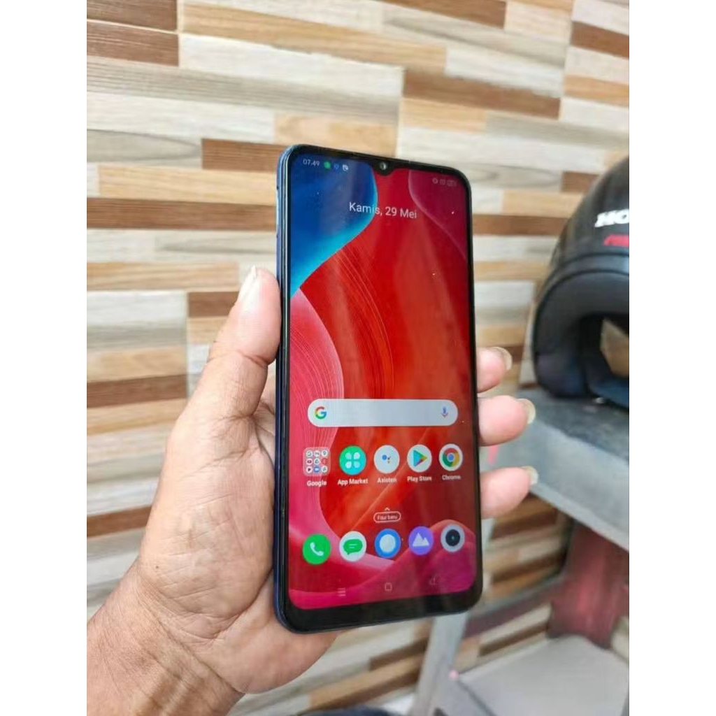 REALME 5i...RAM 4/64 GB....HP SAJA ALIAS BATANGAN..KONDISI NORMAL SIAP PAKAI..