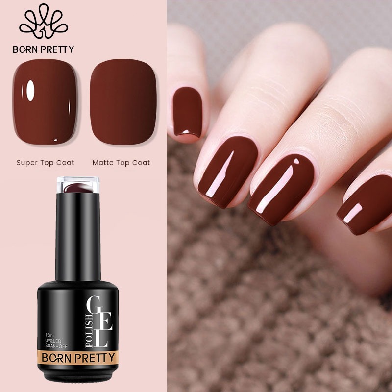 BORN PRETTY Classic Red Gel Polish Kutek Gel 15ml Red Series Kutek Gel Merah Maroon Nail Gel Polish 