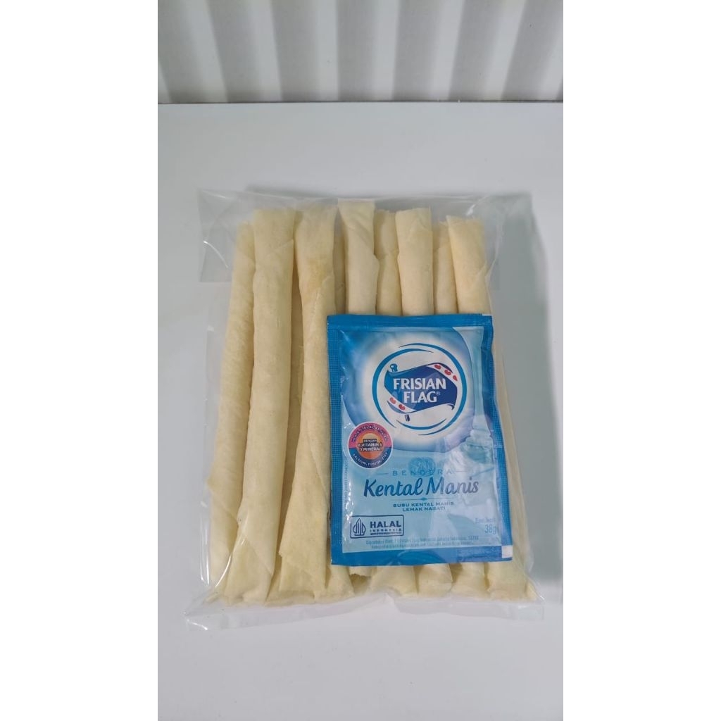 

Lumpia keju chese roll 20 pcs + 1 bks susu kental manis