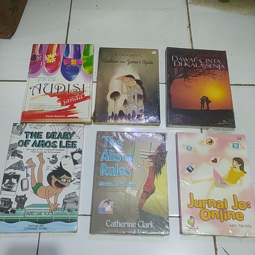 Novel Audisi janda 8 inspiring stories Bastian dan jamur ajaibDawai cinta di kala senja The diary of