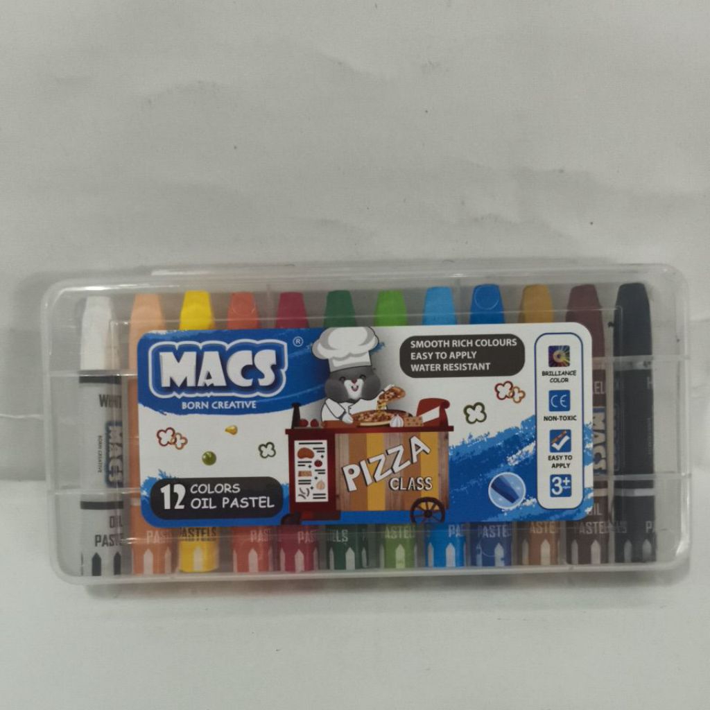 

CRAYON MACS OIL PASTEL 12 warna / set