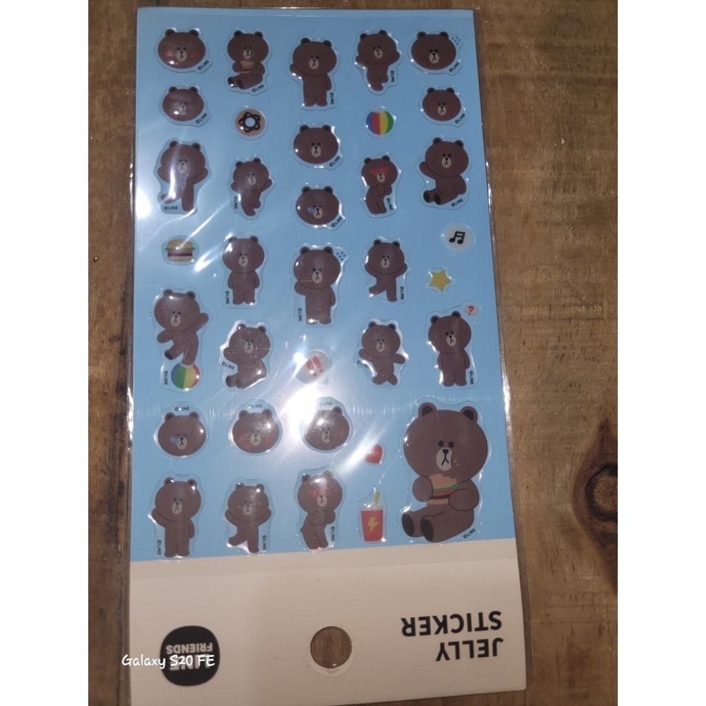 

Line Friends Jelly sticker asli korea