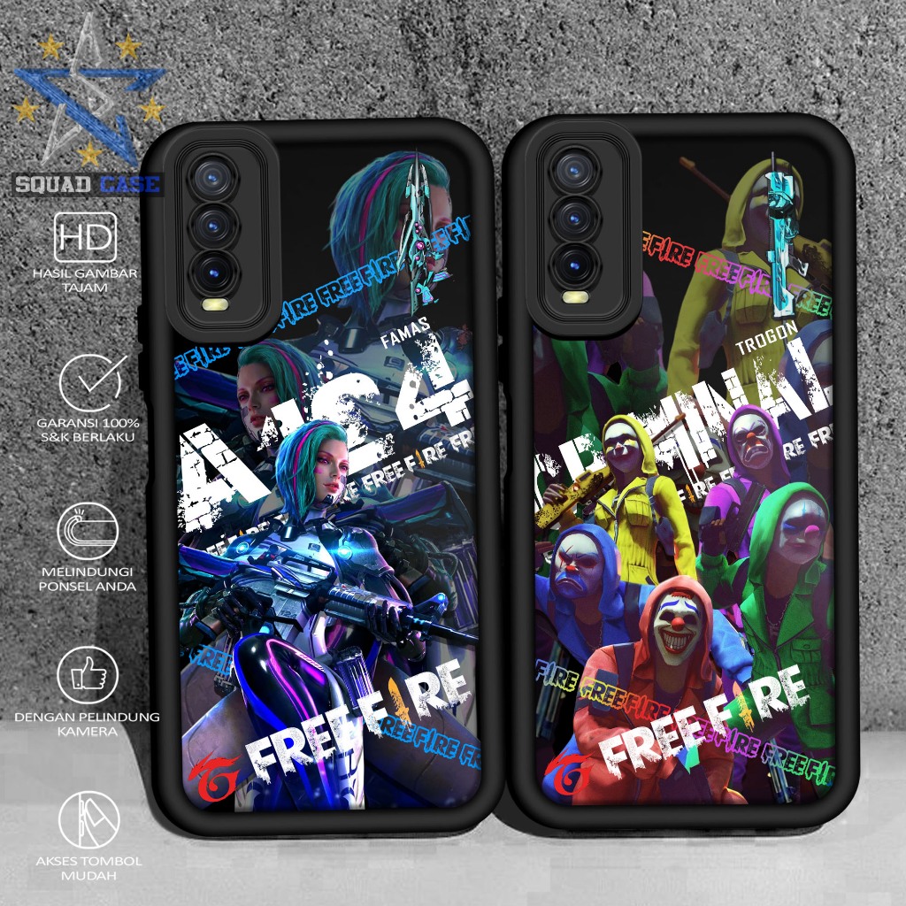 Case Premium Compatible For VIVO Y12S Y20 Y20S Y20SG Y20i  Motif [ FF ]  Casing Softcase Glossy Anti