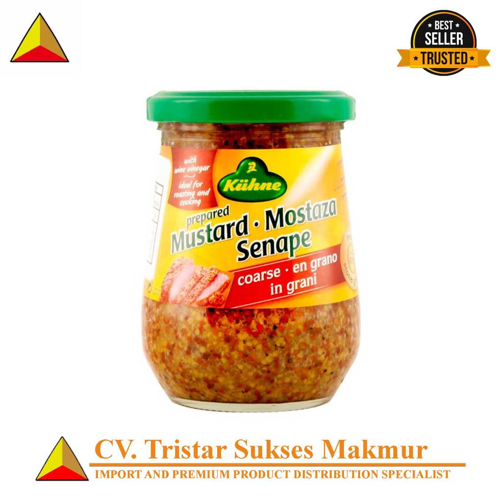 

KUHNE MUSTARD COARSE 250ML - MUSTARD GANDUM UTUH