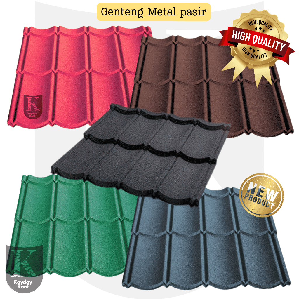 Genteng Metal Pasir Zincalume Classic 2x4 BMT 0.3mm Premium terlaris