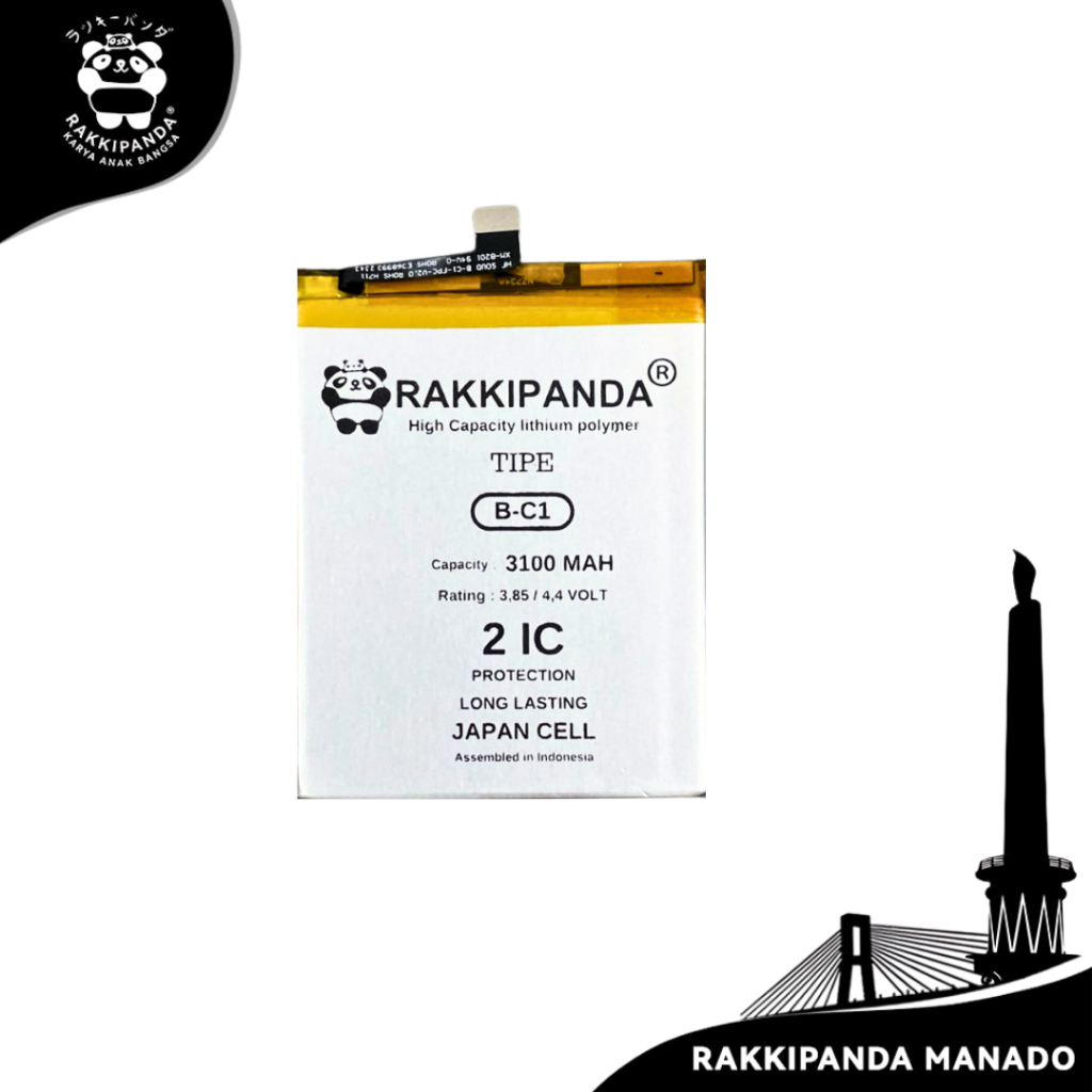 RakkiPanda Baterai HP B-C1 Vivo Y53 1606