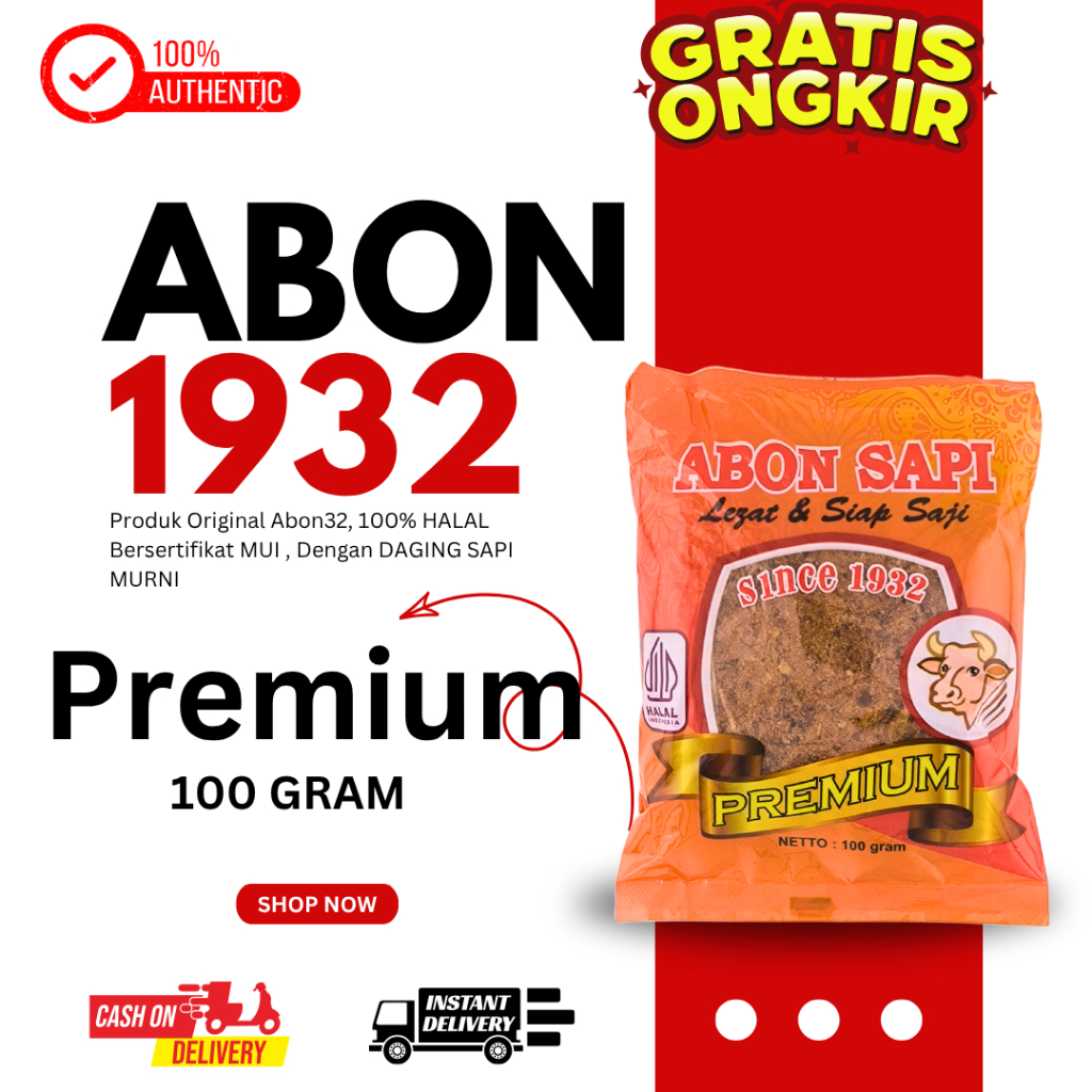 

Abon SAPI 32 100gr / Abon sapi 1932 Premium Lezat