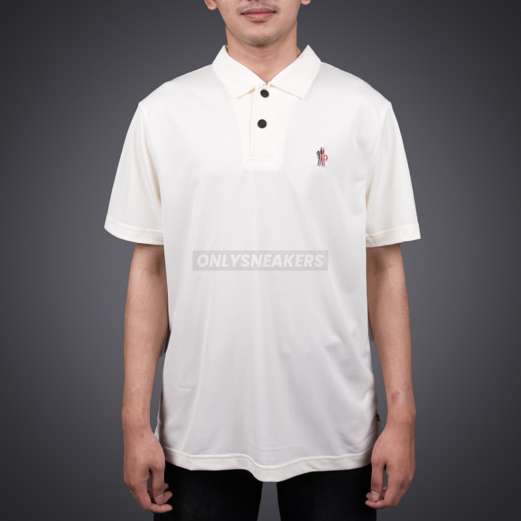 MONCLER GRENOBLE POLO SHIRT WHITE