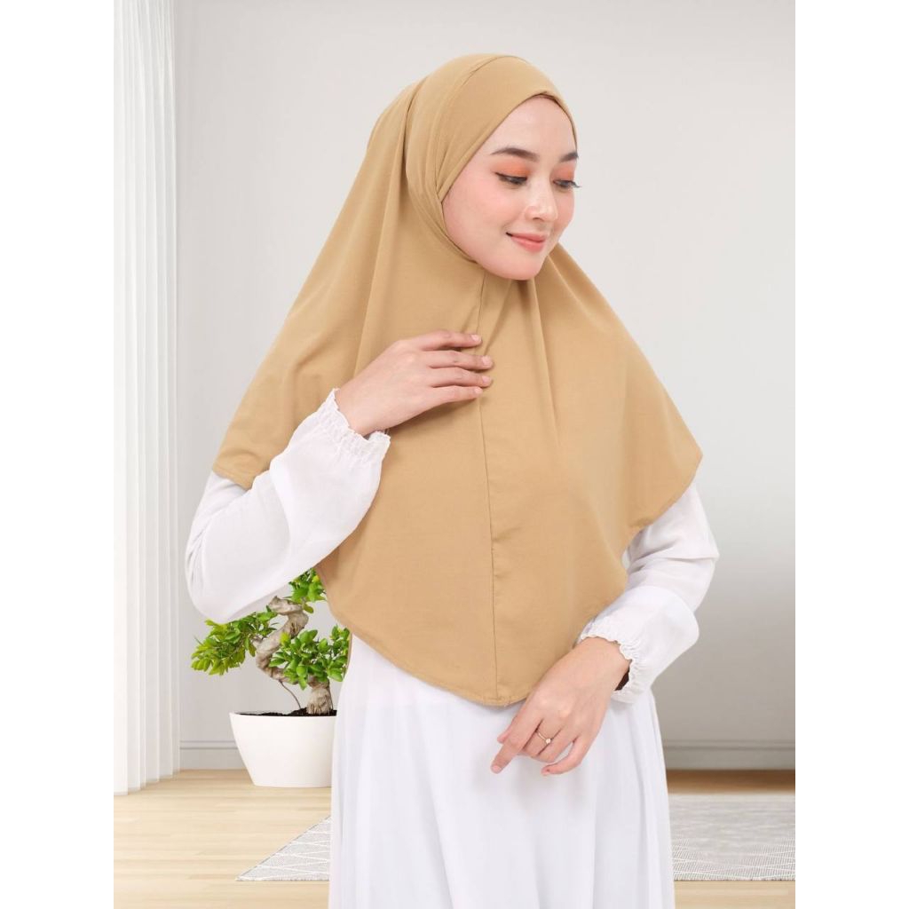 Bergo Tali Hijab Instan / Hijab Tali Jersey Premium / size M size L