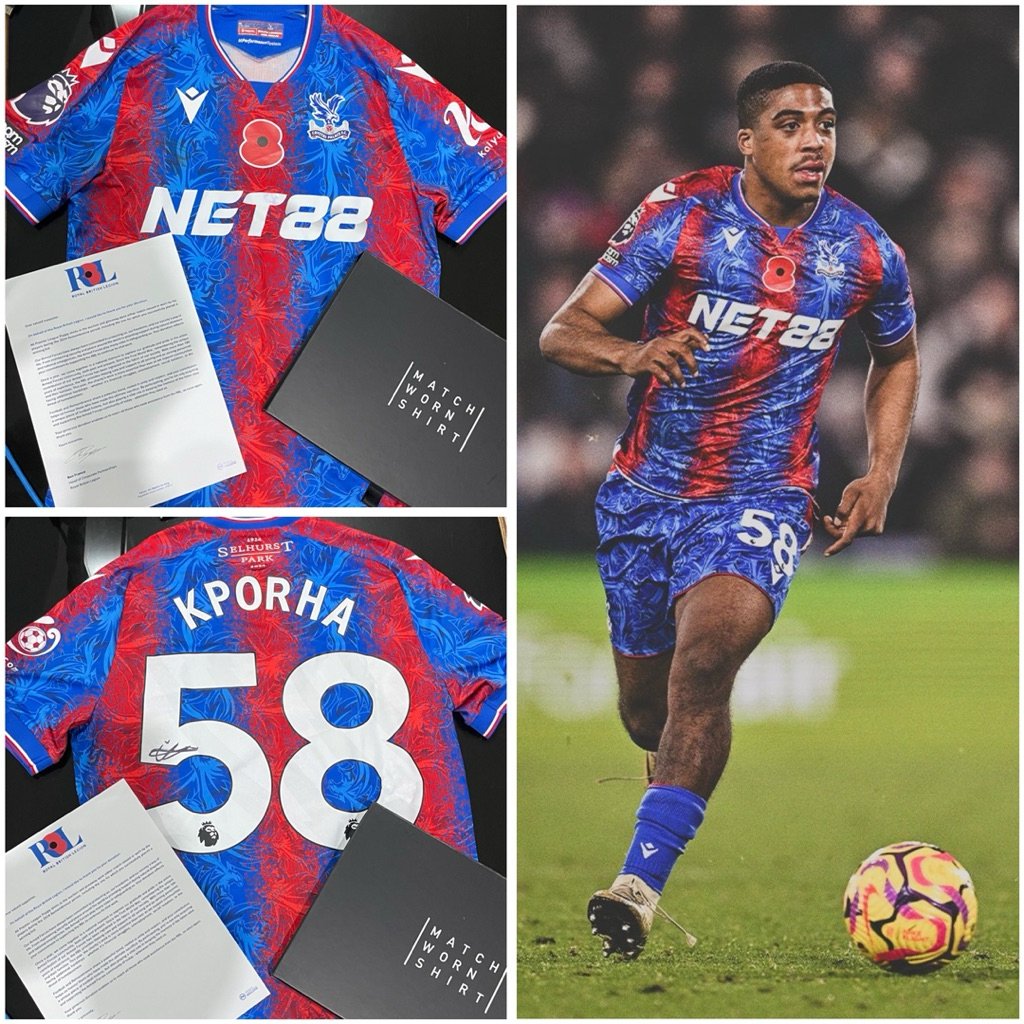 Jersey Matchworn Crystal Palace Home 2024/2025