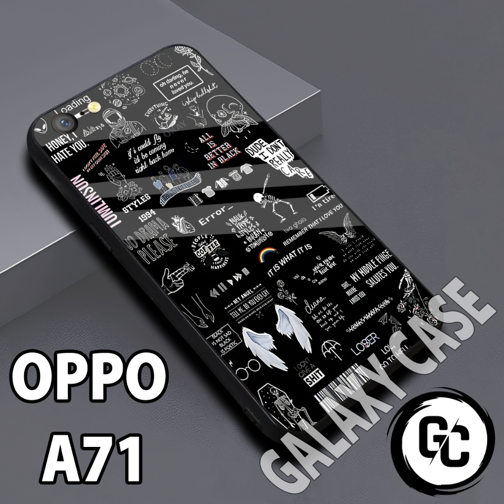 Softcase glossy OPPO A71/case OPPO A71 Cowok/case OPPO A71 glitter/casing OPPO A71