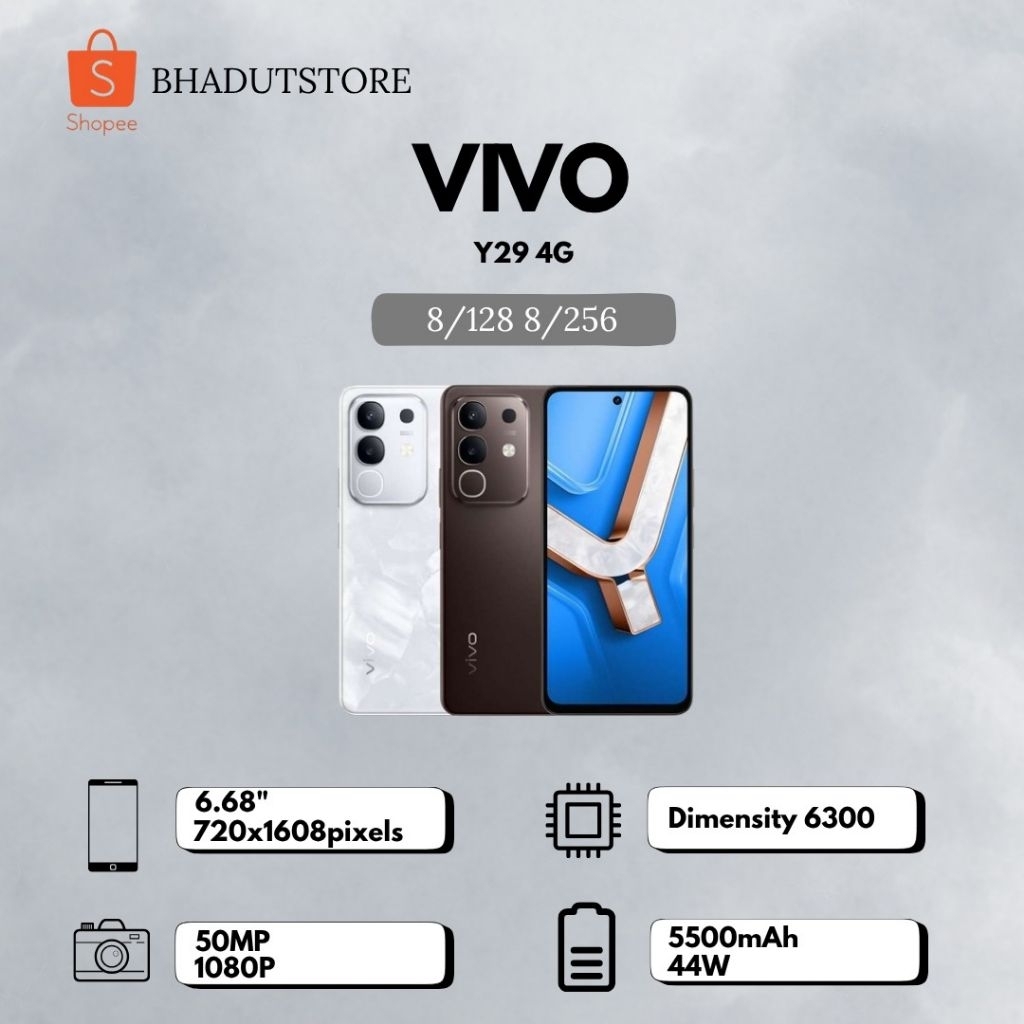Vivo Y29 4G 6/128 8/128 8/256 GB Garansi Resmi Indonesia