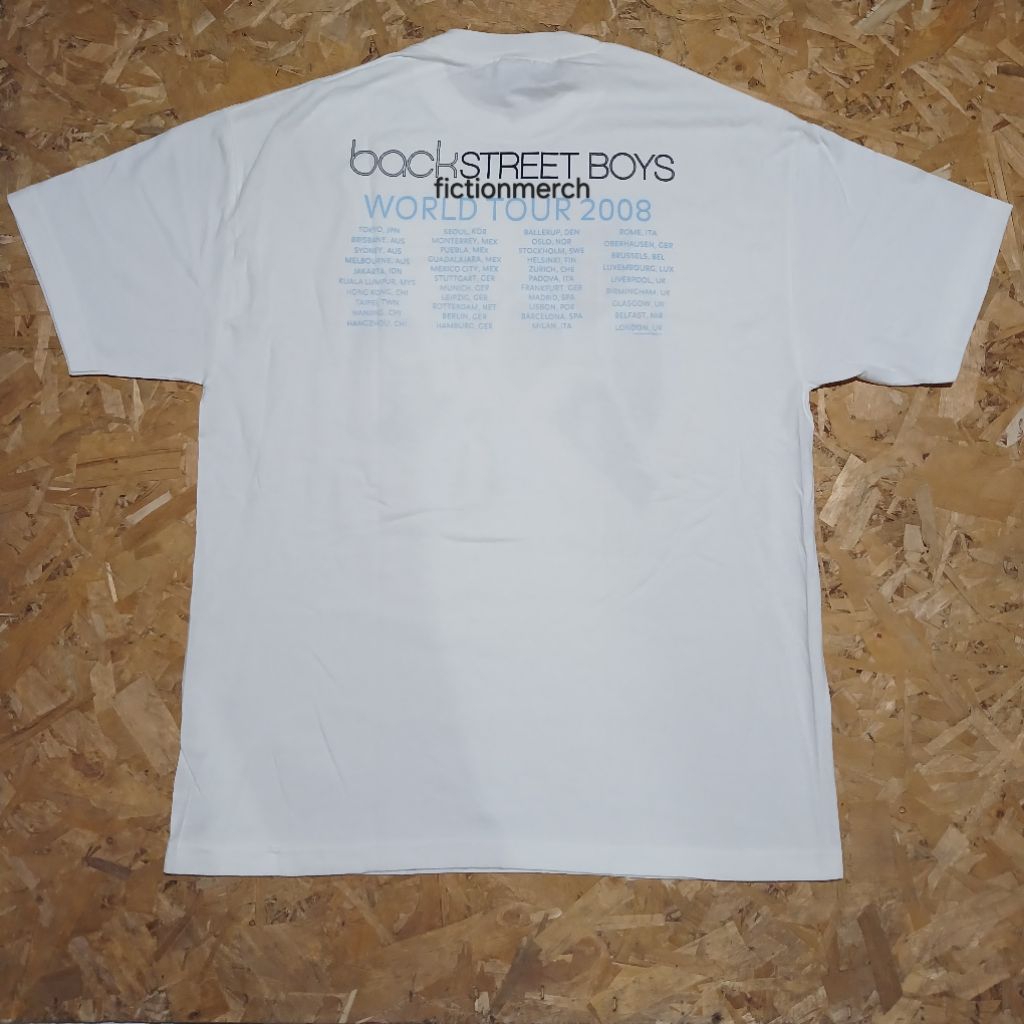 Kaos Musik BACKSTREET BOYS import original Size XL - Tour 2008