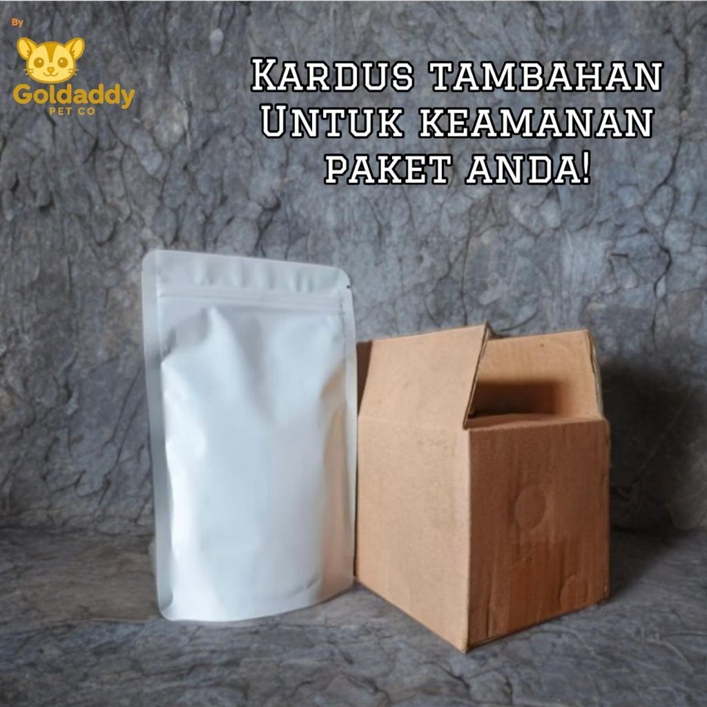 

Kardus tambahan untuk pelindung paket anda - Goldaddy Pet Co
