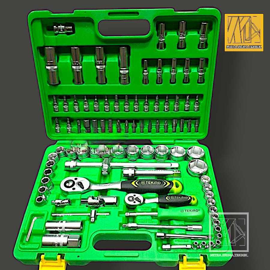 TEKIRO SOCKET SET 94 PC - Kunci sok set 1/4 dan 1/2 inchi