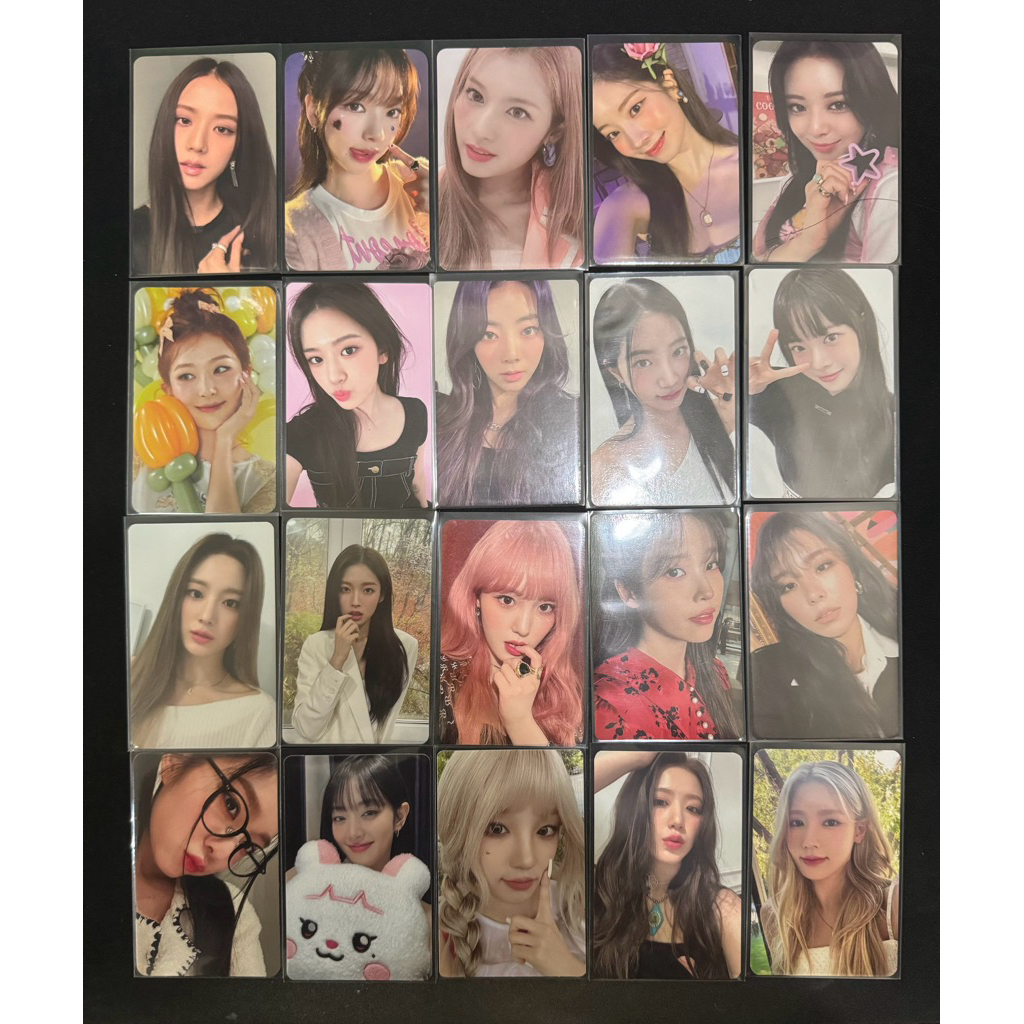 Photocard / PC Official Jisoo Karina Sana Dahyun Yuna Seulgi Yujin Goeun Kazuha Eunchae Gyuri Arin C