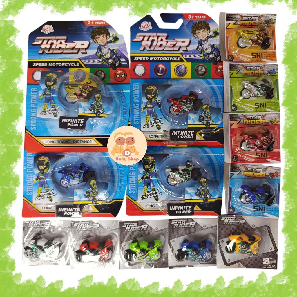 Daebak Mainan Motor Balap Mini Moto GP Spin Go MC 204 / MC 298