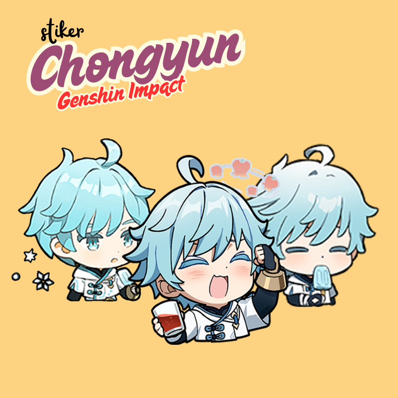 

Stiker Chongyun Genshin Impact | Sticker Chongyun Genshin Vinyl Glossy Anti Air