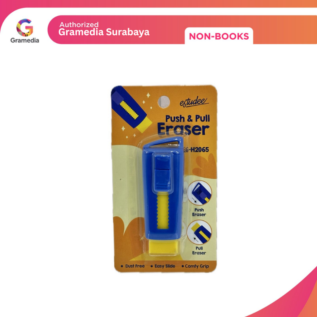 

Gramedia Surabaya - ESTUDEE PUSH&PULL ERASER BLUEYELLOW ES-H2065