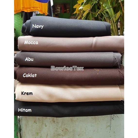 KODE V4N Kain Gabardine Permanent Bahan Jeans Gabardine by Permanent Press Denim Gabardine