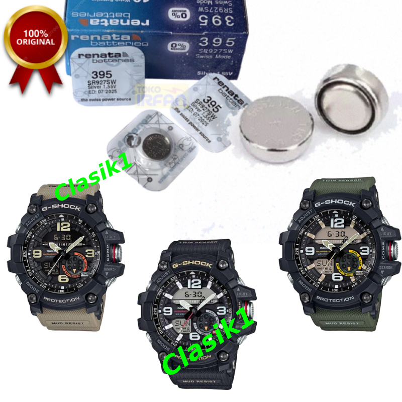 Baterai Ori jam tangan casio G-shock GG-1000 (All Series) Batu baterai gshock GG1000 GG 1000 Renata
