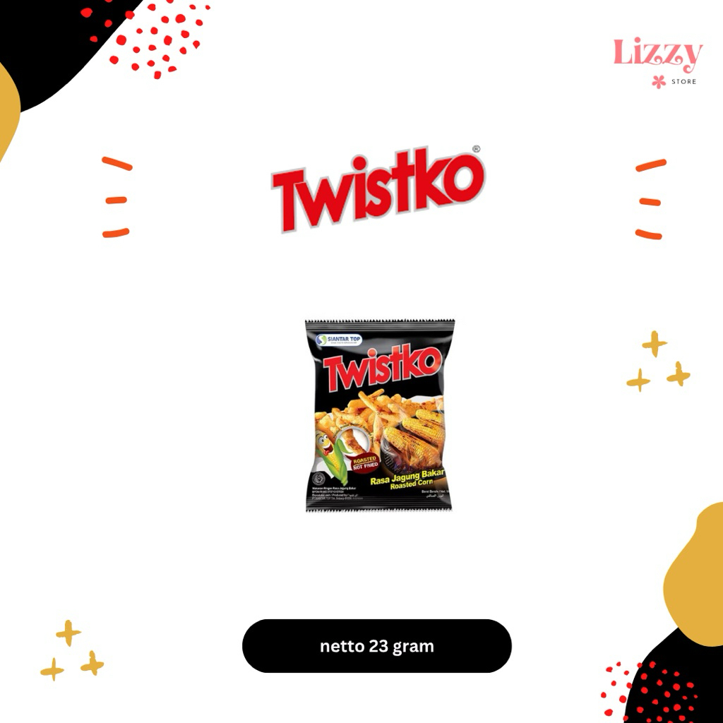 

Twistko Jagung Bakar Roasted Corn Snack Makanan Ringan Extra 53% 23gram