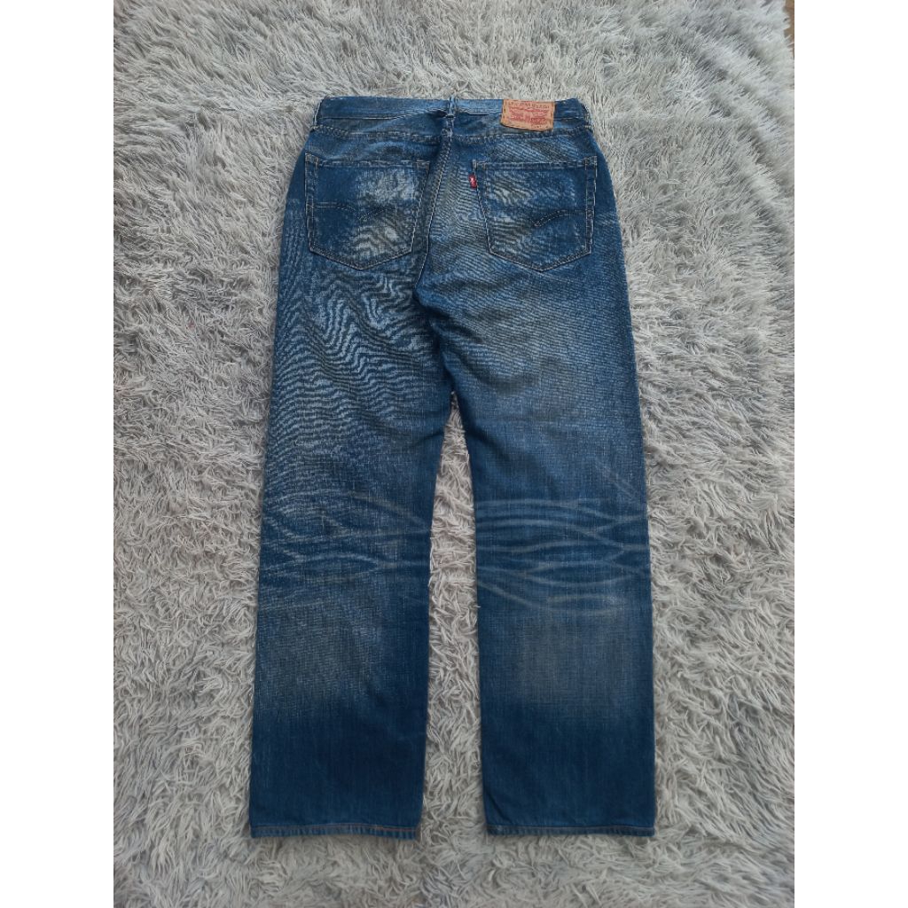 Jeans Vintage Blue Washed Big E  not Celana Cargo Panjang Cargo Pants Jeans Denim Selvedge uniqlo Ce