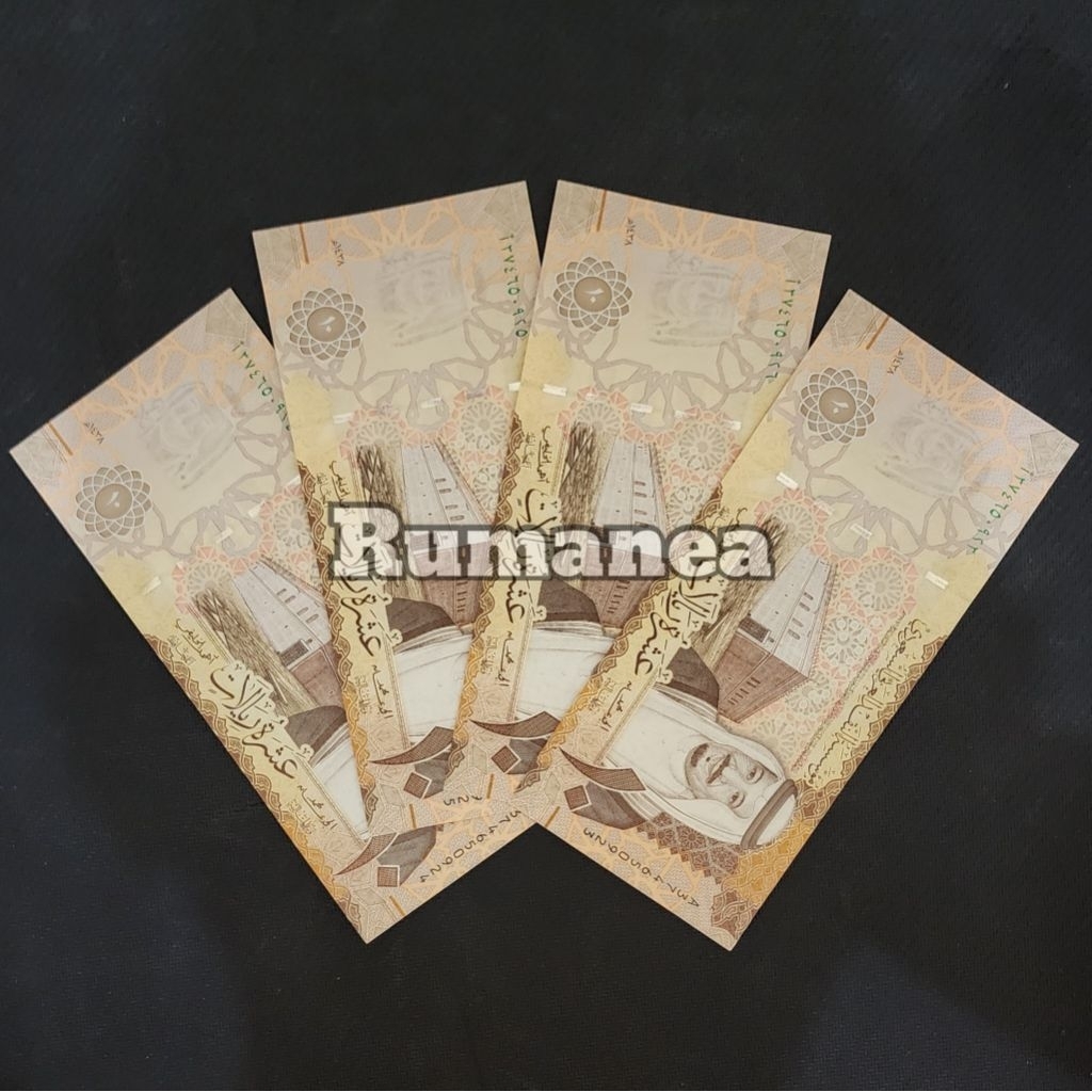 Riyal Arab Saudi Uang Asing Pecahan 10 Riyal