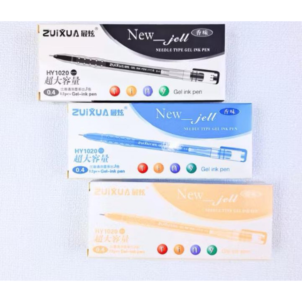 

Zuixua Bolpen Pulpen Gel 0.4mm / Pen Gel Hitam Merah Biru 1 Pack