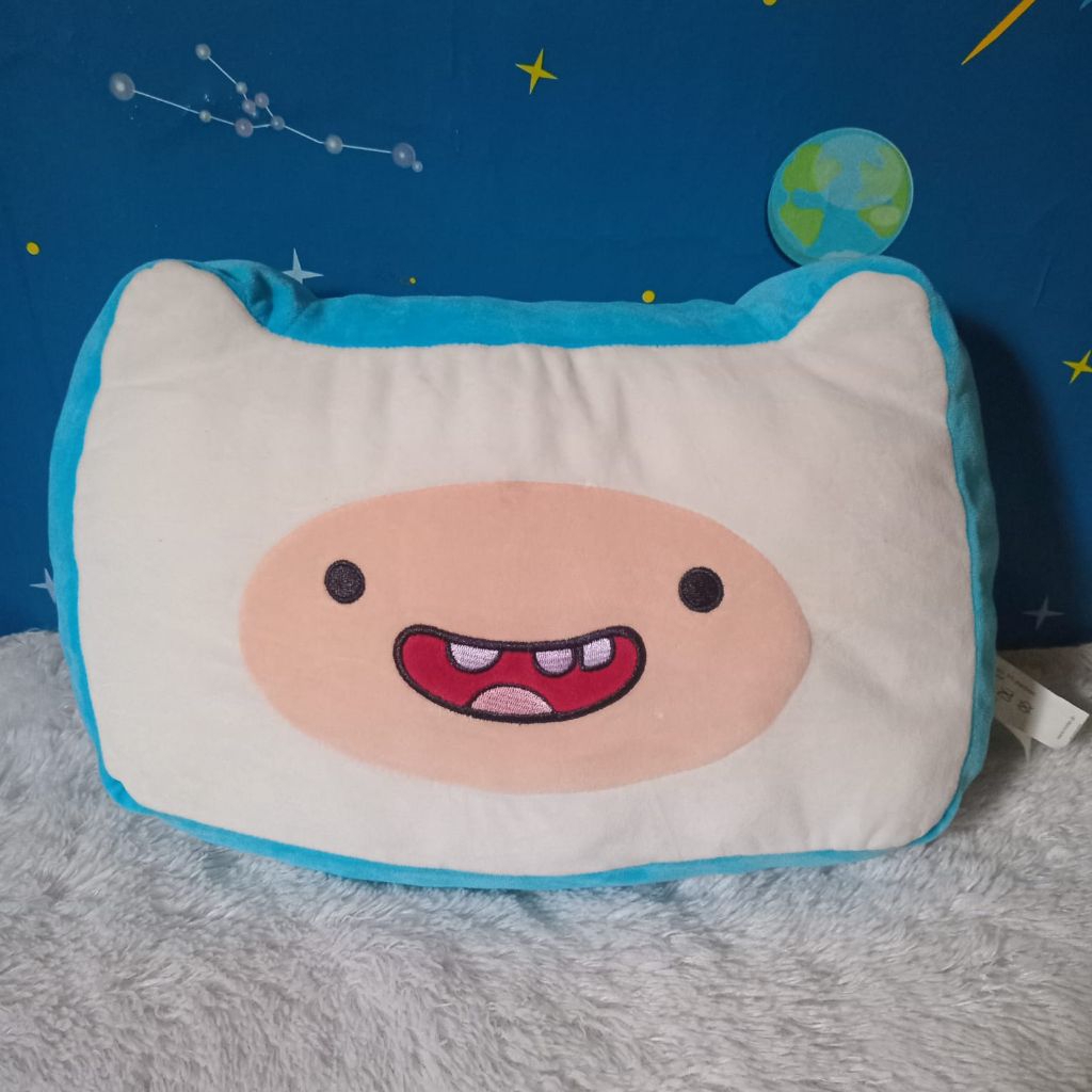 bantal boneka finn adventure time cn x miniso cartoon network plush toys