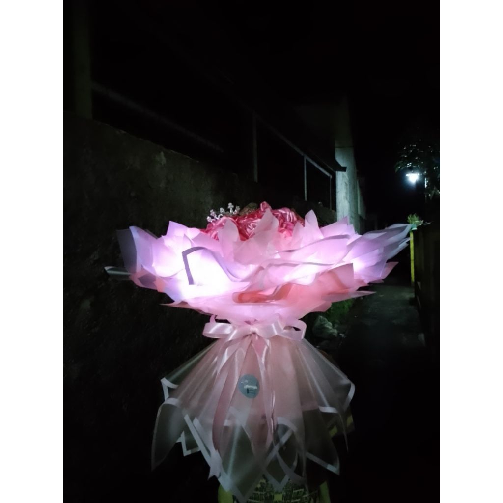 buket jumbo bunga pita satin