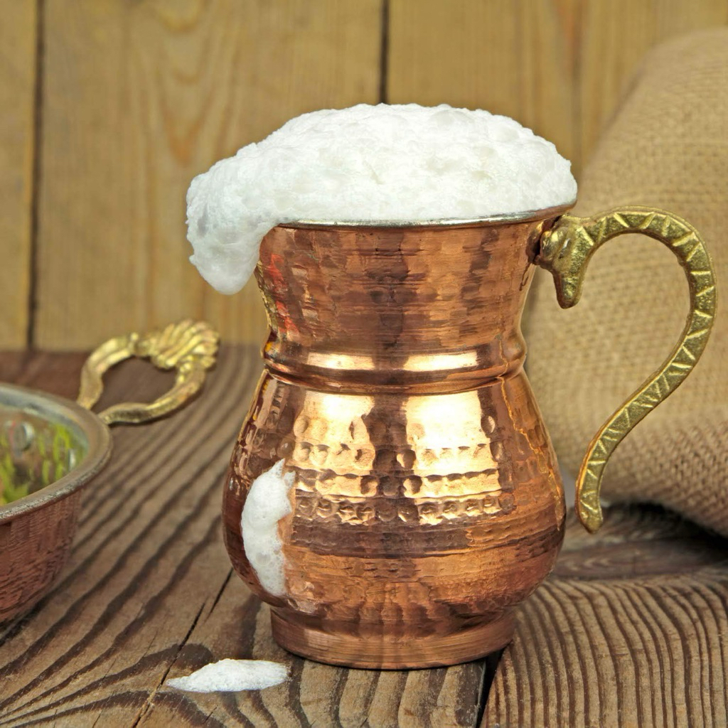 GELAS TEMBAGA ASLI BAKIR TURKI GELAS AYRAN