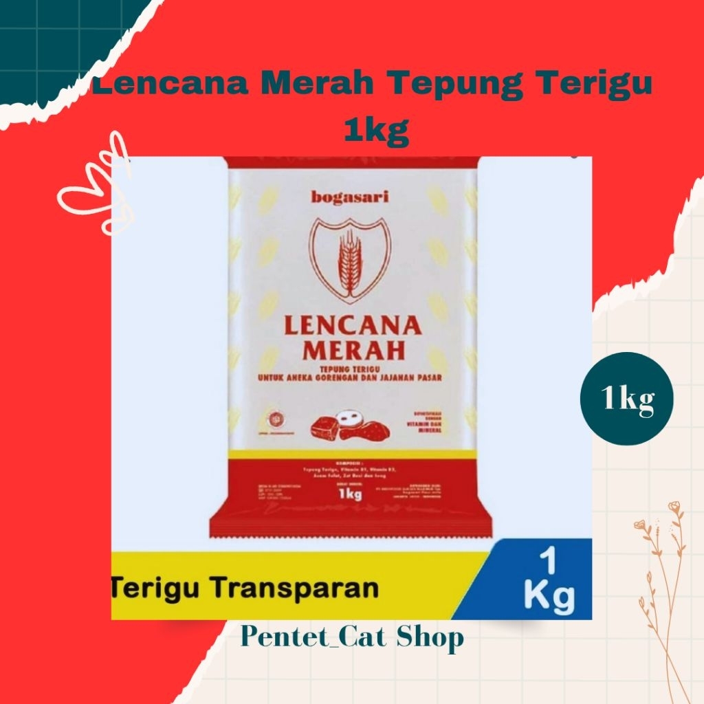 

Lencana Merah Terigu Transparan 1000gram