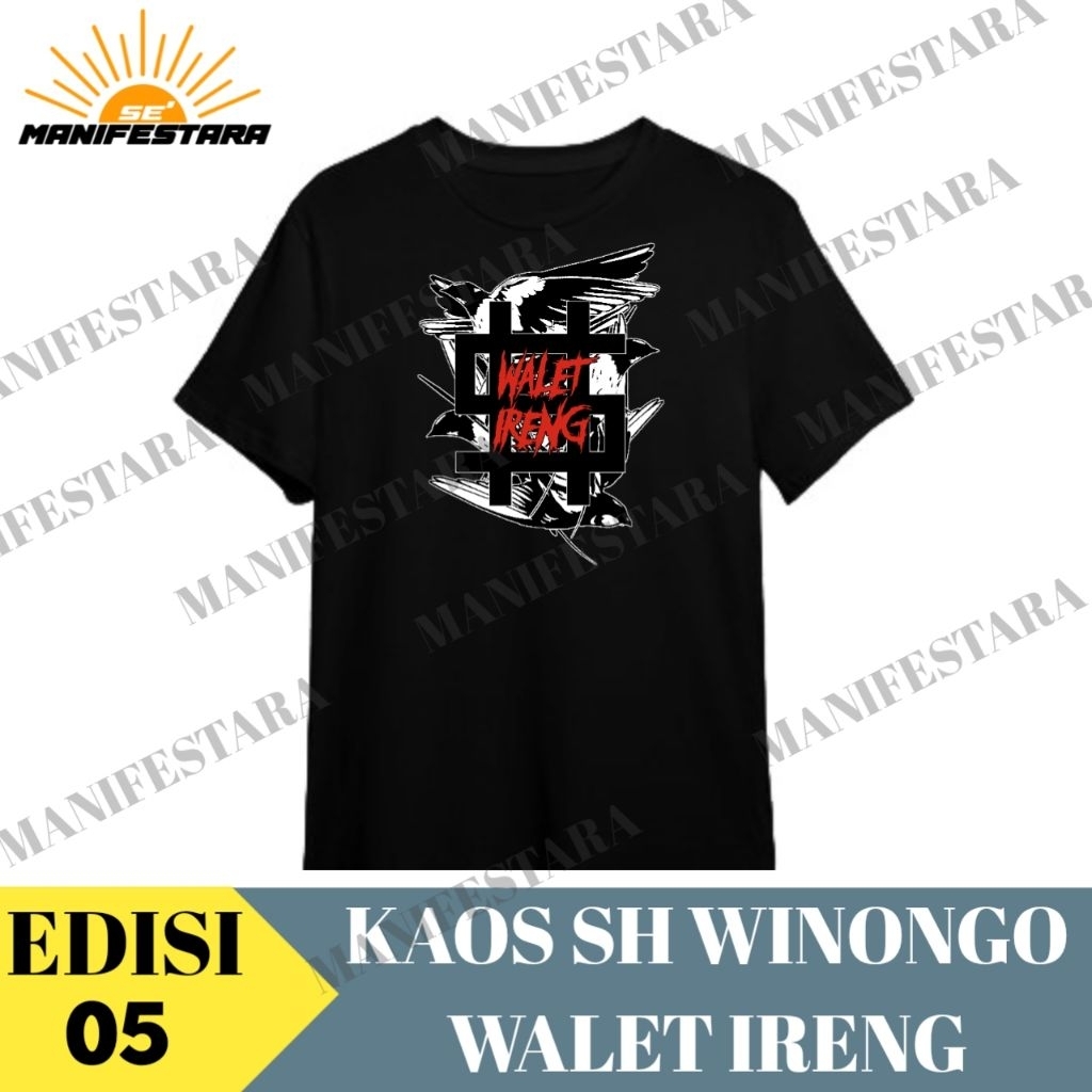 KAOS SH WINONGO PERSAUDARAAN SETIA HATI WINONGO TUNAS MUDA MADIUN PSHW TM DENGAN TEMA WALET IRENG