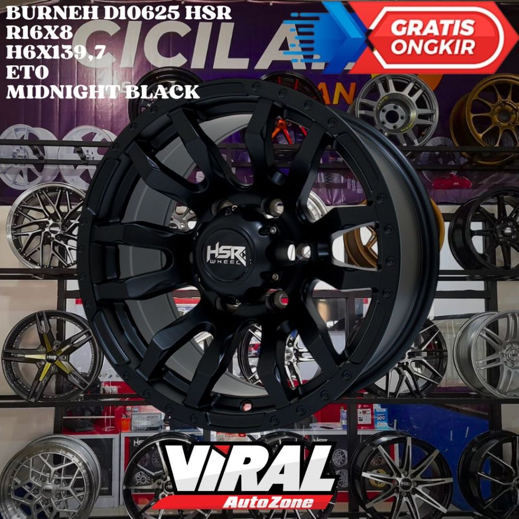 Velg Mobil TRITON , HILUX DC , RANGER , COLORADO , Ring 16 R16 HSR BURNEH