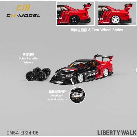 CM MODEL LB-ER34 Super Silhouette NISSAN SKYLINE ADVAN CM64-ER34-05