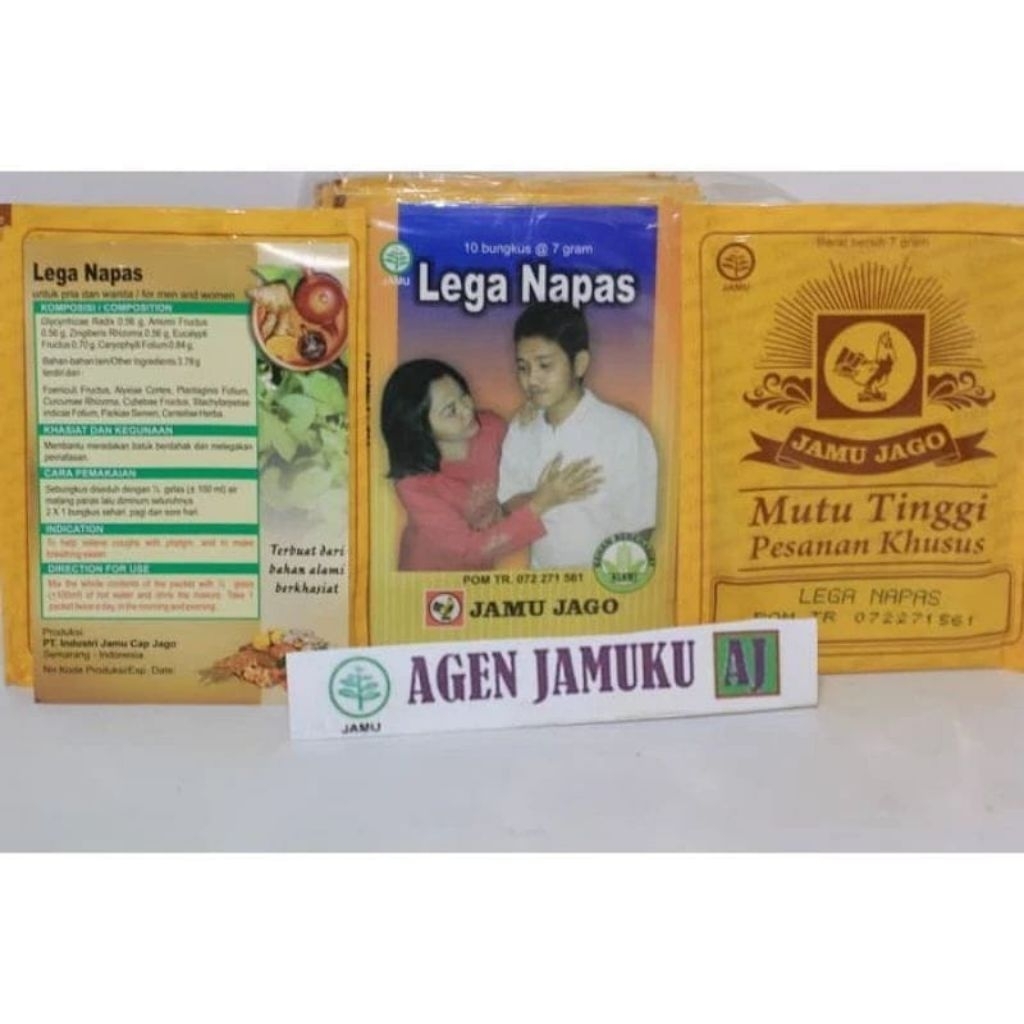

lega napas sesak nafas jamu jago 10 sachet