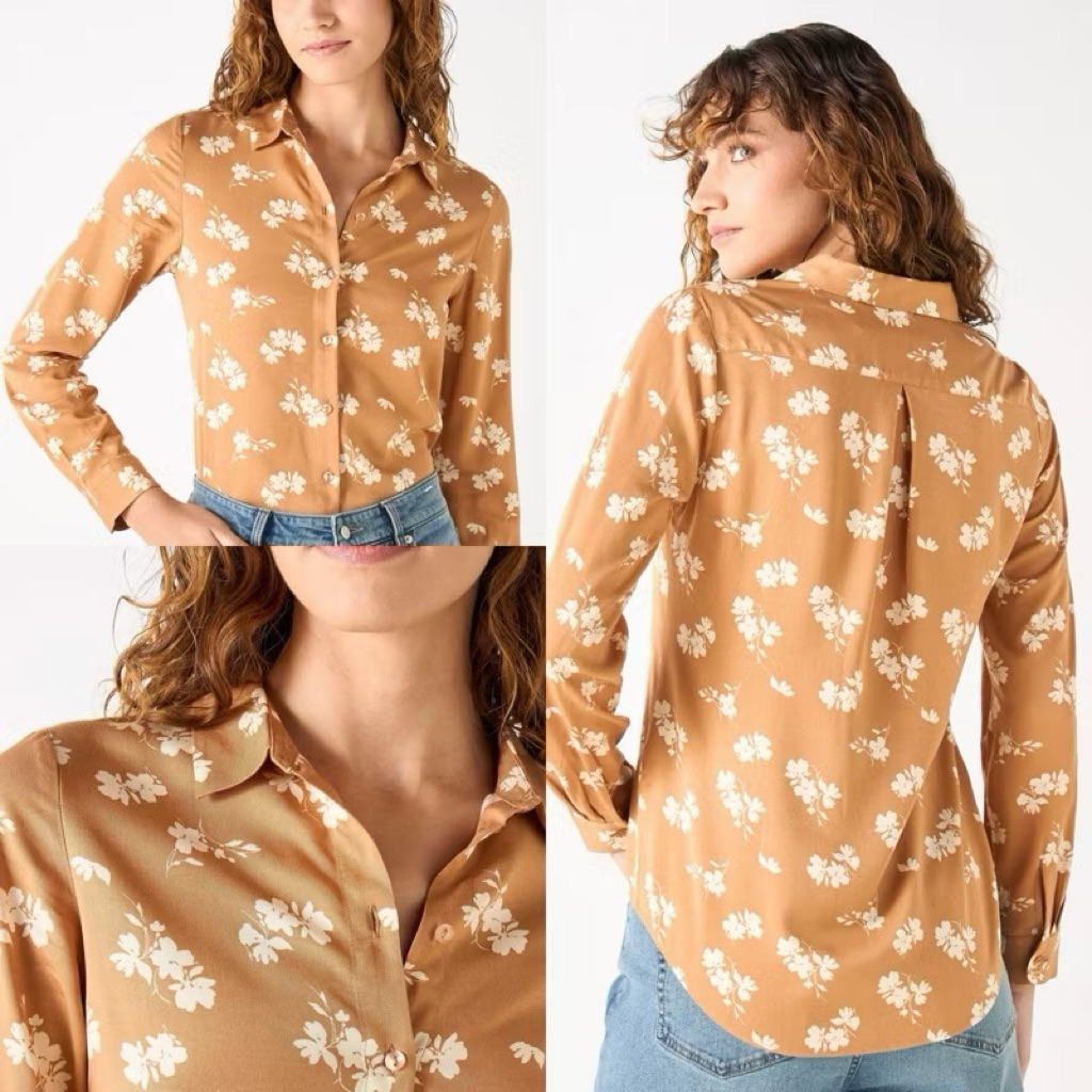 SPLASH KEMEJA BUNGA MOCCA