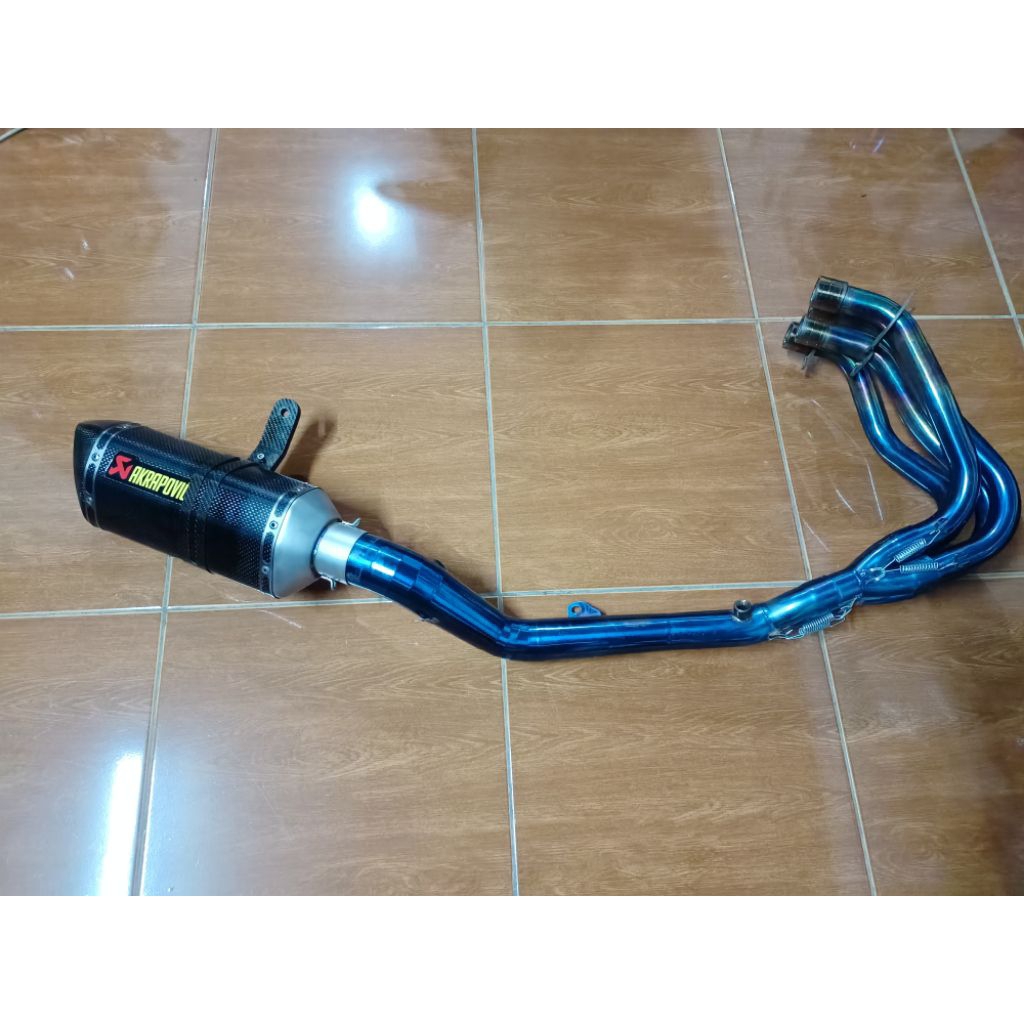 Akrapovic karbon original Slovenia Fullsistem zx25r zx25rr header kendmoto titanium by R9 original