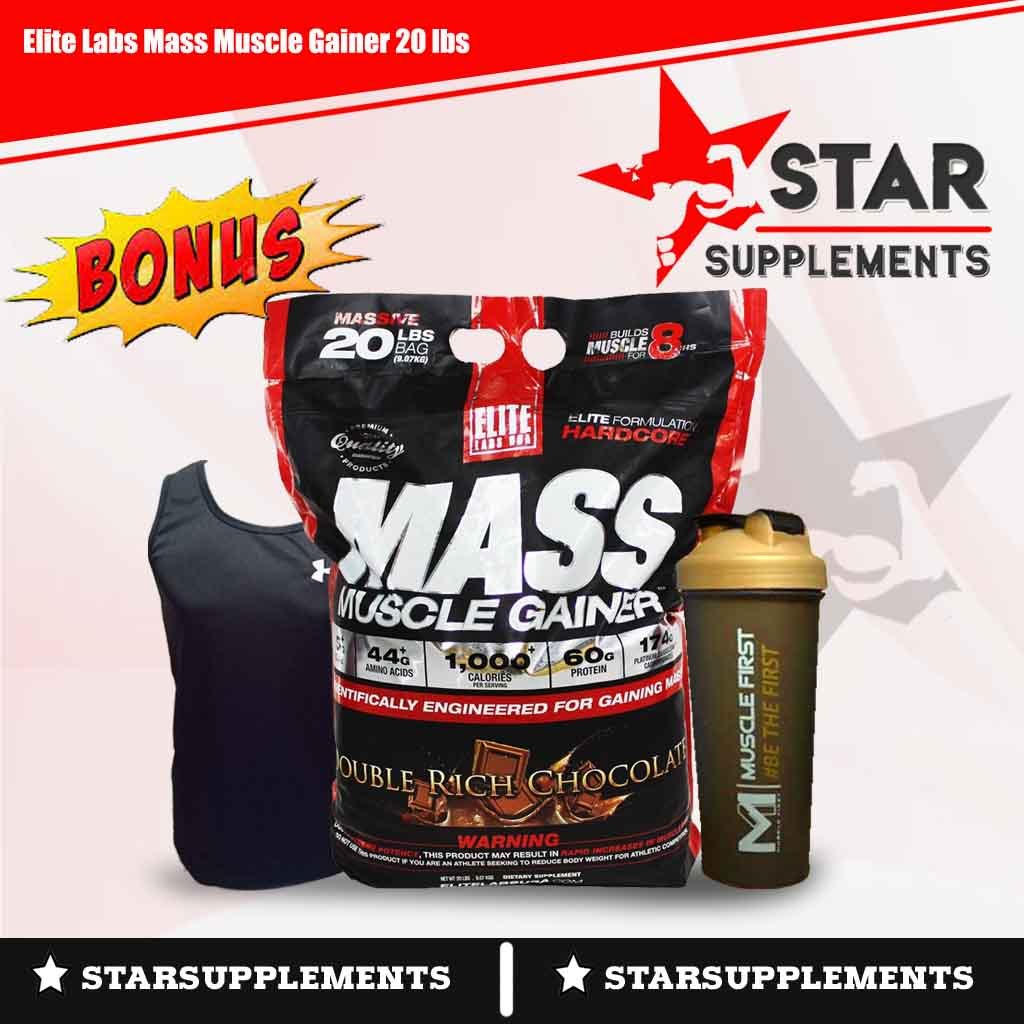 ELITE LABS MASS MUSCLE GAINER 20 lbs / Elitelabs Gainer 20 lb