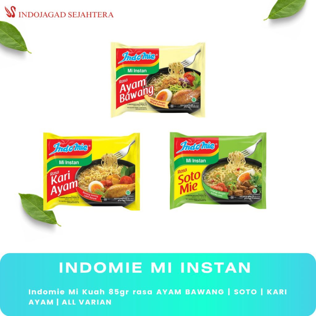 

Indomie Mi Goreng 85gr rasa AYAM BAWANG | SOTO | KARI AYAM | ALL VARIAN