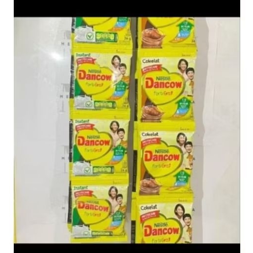 

Dancow Rasa Coklat dan Vanilla kemasan sachet