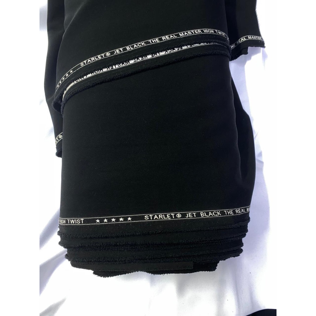 kain celana highwist super jetblack kain celana meteran kain celana premium kain celana murah