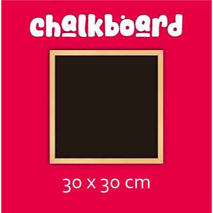 

Papan Tulis Kapur - List Kayu - Chalk Board 30 x 30 cm (Magnetic)