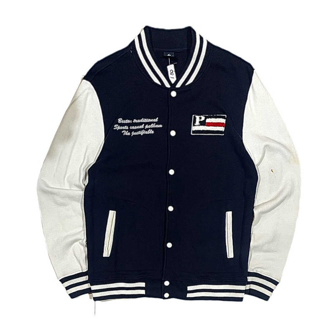 Size L | Polham Korean Brand Eimbordery Cotton Varsity Jacket